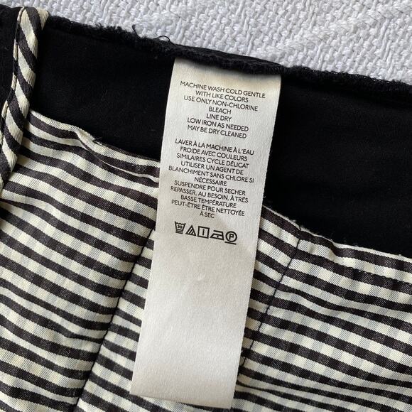 Maeve by Anthropologie Naomi Linen Blend Wide-Leg Flare Pants Black Size 6 - Picture 14 of 14